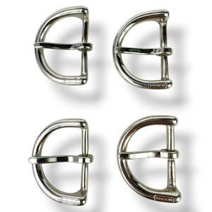 Coach Replacement Silver Buckles for Bags Hardware Lot Set 4 Pc - 1.25” x 1.75”